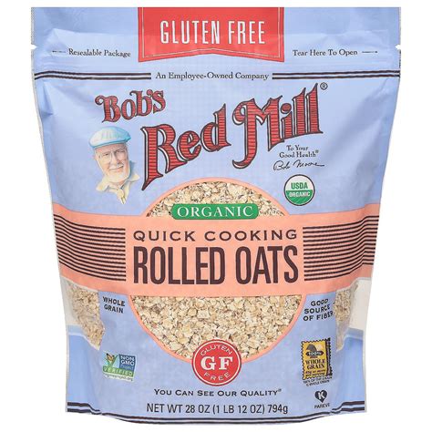 Bobs Red Mill Oats Rolled Gluten Free Quick Cook Og 28 Oz Pack Of 4