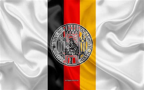 Download wallpapers Ludwig Maximilian University of Munich Emblem, German Flag, Ludwig ...