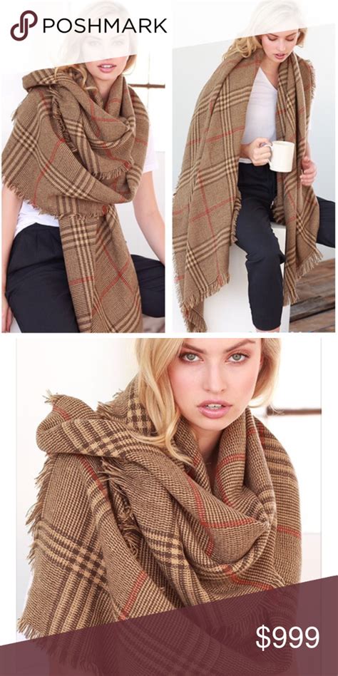 Classic British Plaid Scarf Blanket