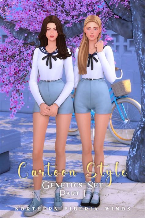 Cartoon Style Genetics Set Part I Northern Siberia Winds The Sims