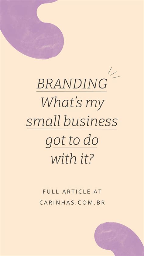 Branding: What it means for my small business? - Carinhas