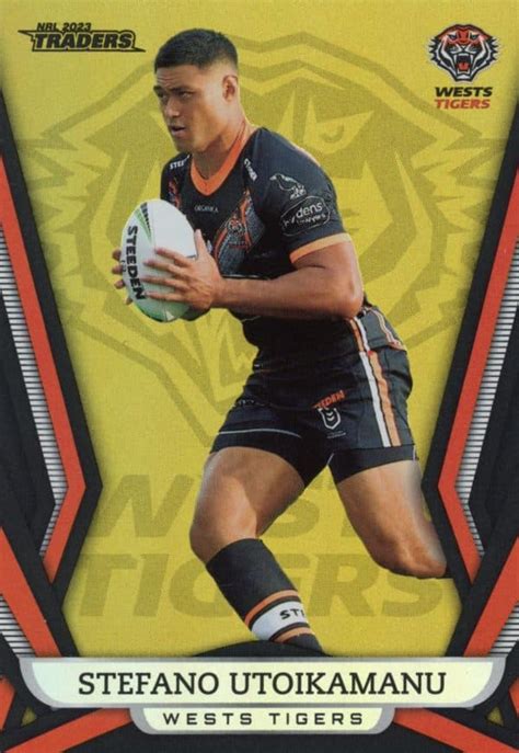 2023 NRL Traders Gold Pearl Specials GS160 Stefano Utoikamanu Wests