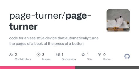 GitHub Page Turner Page Turner Code For An Assistive Device That