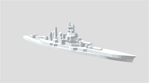 IJN Kongo - Model for 1/4000 printing - Download Free 3D model by KTKloss [1e55c4f] - Sketchfab