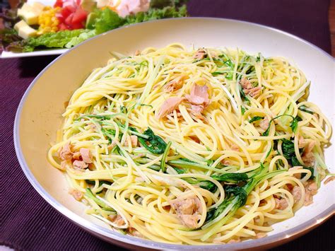 人気1位｜水菜のパスタの殿堂入りレシピtop15【つくれぽ1000】から厳選！ ちそう