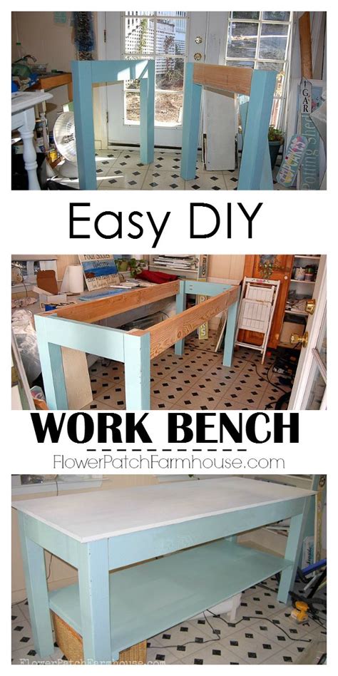 DIY Workbench My Favorite DIY so far! - Flower Patch Farmhouse