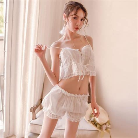 Jual Terlengkap Ruomi Lingerie Set Sexy Model Set Atasan Dan Hotpants