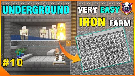 Underground Iron Farm Minecraft