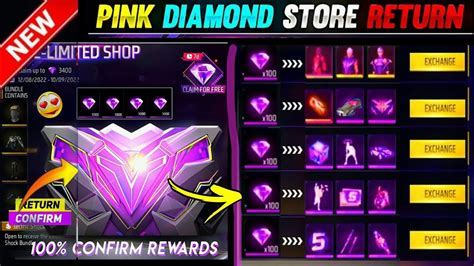 Pink Diamond Store Return Confirmed Free Fire New Event Pink