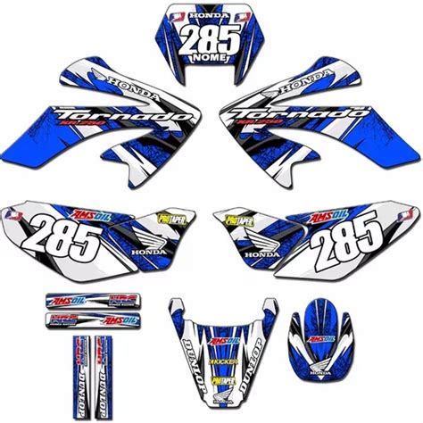 Kit Adesivo Gráfico Xr250 Moto Tornado Tor 06 Personalizado