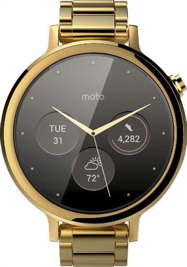 Motorola Moto 360 2nd Generation Womens Smartwatch 42mm Stainless Steel Smart Watch