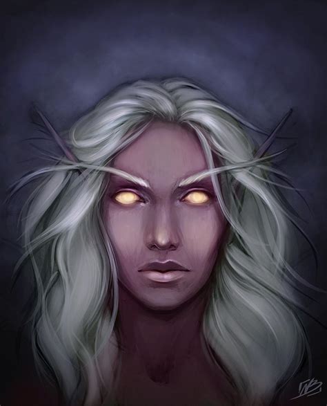 Night Elf Warcraft Portrait By NaamahVonhell On DeviantArt