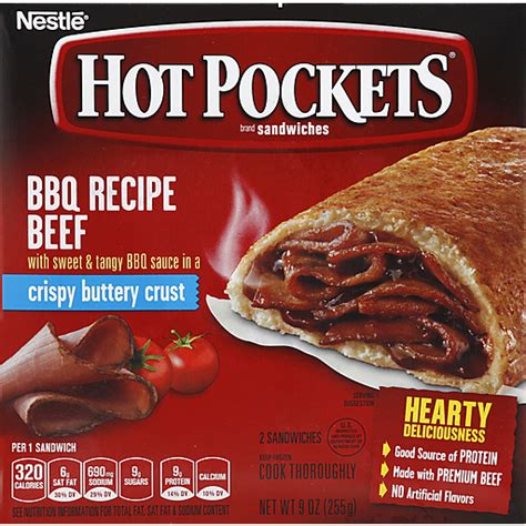 Hot Pockets Sandwiches BBQ Recipe Beef 2 Ea Beef Foodtown