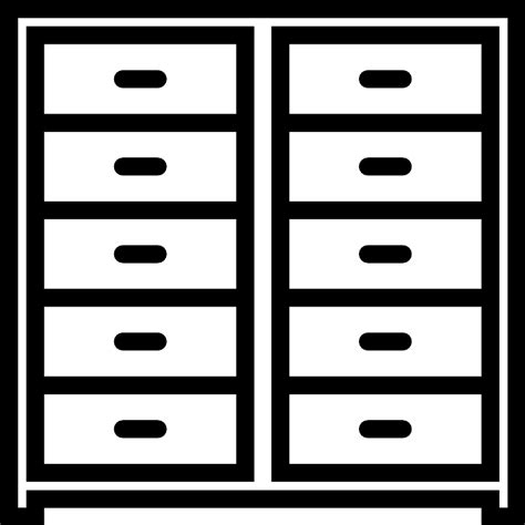 Chest Of Drawers Vector SVG Icon SVG Repo