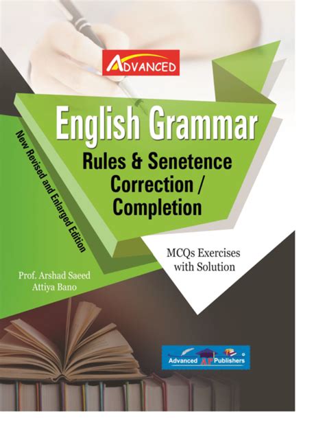 Advanced English Grammar Rules And Sentence Correction Completion Book