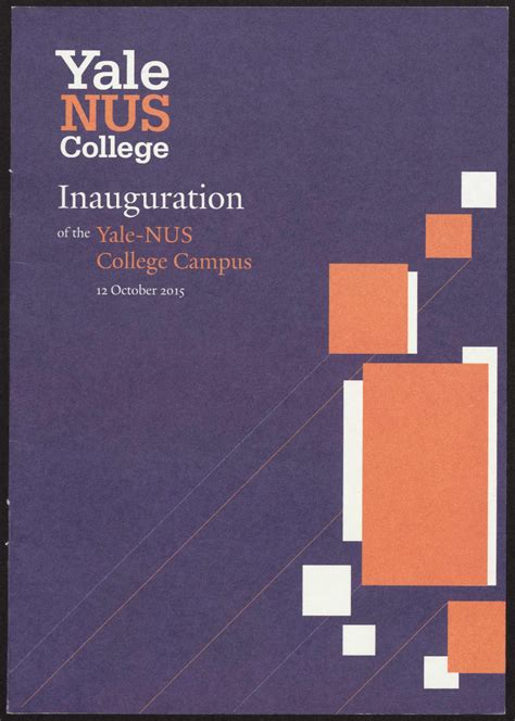 Inauguration of the Yale-NUS College Campus | Yale-NUS College Digital Archives