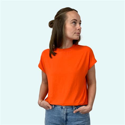 Viskosejersey Ophelia Orange Snaply