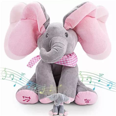 Music Peek A Boo Elefante Mu Eca El Ctrica De Peluche Mercadolibre