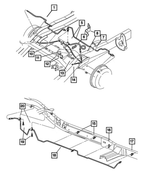 Brake Lines And Hoses For Dodge Dakota Factory Mopar Direct