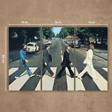 Jual Poster Kayu The Beatles Abbey Road Poster Kayu Dekorasi Kamar