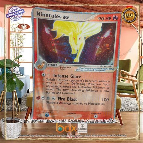 Ninetales Ex Hidden Legends Pokemon Blanket Express Your Unique Style