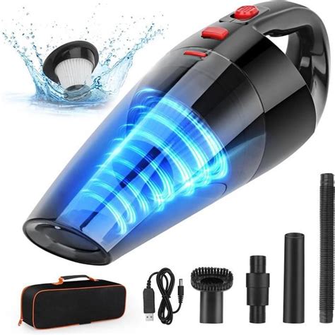 Aspirateur De Table Sans Fil Rechargeable 8000PA Rouge Noir Cdiscount