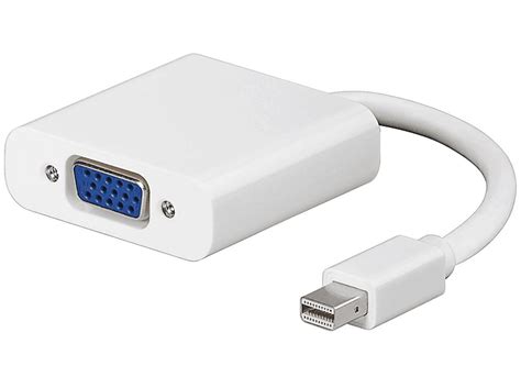 GOOBAY 61730 MINI DISPLAYPORT VGA ADAPTERKABEL 0 1M Adapterkabel Weiß