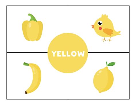 Premium Vector | Learning basic primary colors for children. yellow.