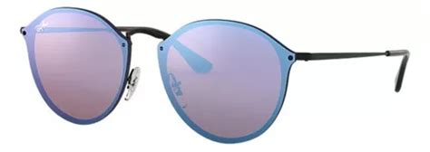 Anteojos De Sol Ray Ban Round Blaze Talle Standard Armaz N Polished