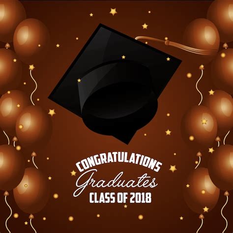 Premium Vector | Congratulations graduation card