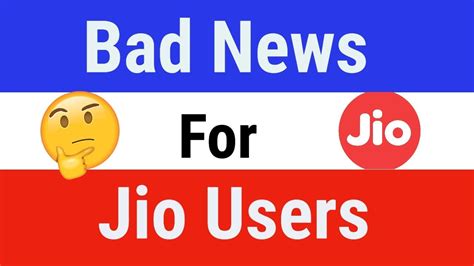 Bad News For Jio Users Must Watch This Youtube