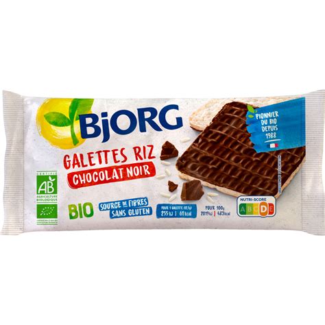 Bjorg Galettes De Riz Bio Au Chocolat Noir G Pas Cher Auchan Fr