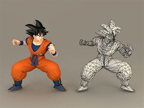 Goku Rigged D Model Free