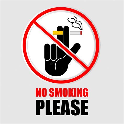 Premium Vector No Smoking Please Poster And Banner Vector