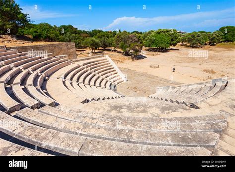 Acropolis Ancient Stadium in the Rhodes city in Rhodes island in Greece ...