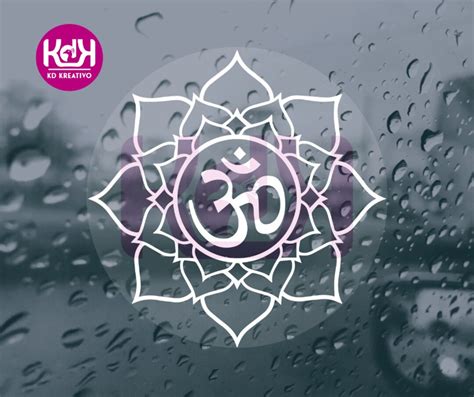 Om Symbol Vinyl Decal, Meditation Sticker, Hinduism Symbol Sticker, Yoga Meditation Symbol, Car ...