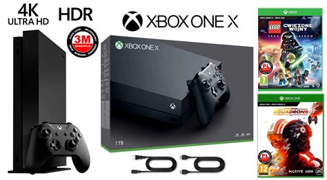 Xbox One X 4K 1TB 1000GB z napędem 2 gry pad V2 hdmi Wejherowo