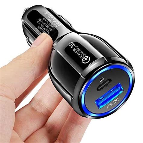 Vectortech Usb C Car Charger Adapter W Cigarette Usb Charger Fast