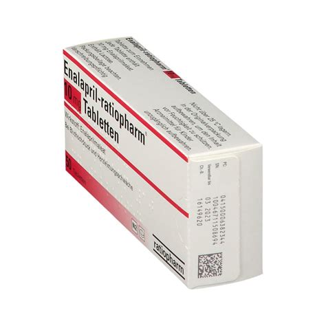 Enalapril Ratiopharm® 10 Mg 50 St Mit Dem E Rezept Kaufen Shop Apotheke