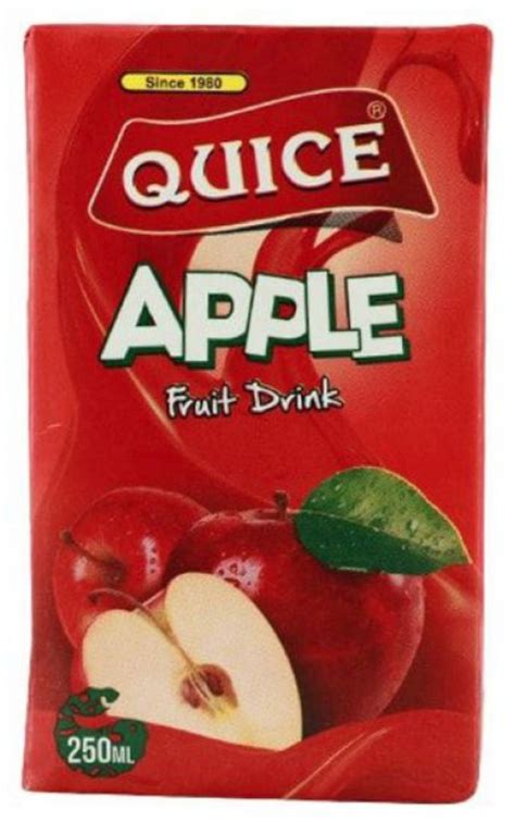 Quice Apple Juice 250ml X 24pcs Golalita Rewards