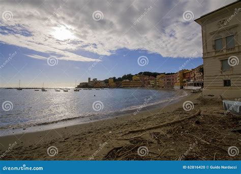 Bahía Del Silencio En Sestri Levante Foto de archivo Imagen de