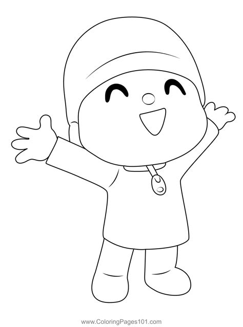 Happy Pocoyo Coloring Page Printable Coloring Pages, Coloring Pages For ...