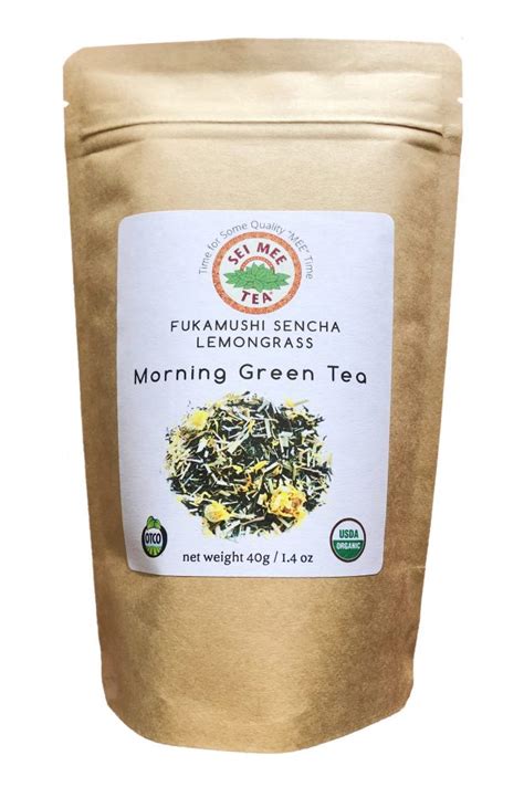 Fukamushi Sencha Lemongrass Morning Green Tea Organic • Sei Mee Tea Llc