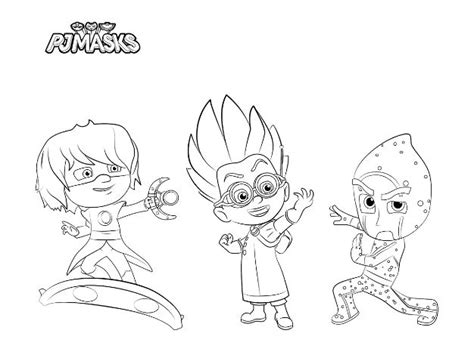 Dibujos Para Colorear Pjmasks H Roes En Pijamas Todo Peques