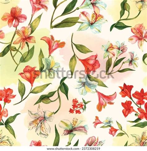 Fancy Allover Pattern Seamless Floral Pattern Stock Illustration 2372308219 Shutterstock In