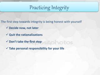 Integrity at work | PPT