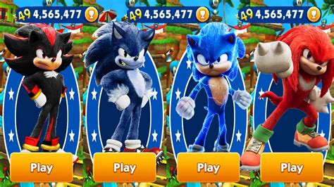 Sonic Dash Movie Shadow Vs Movie Sonic Vs Movie Werehog Vs Movie