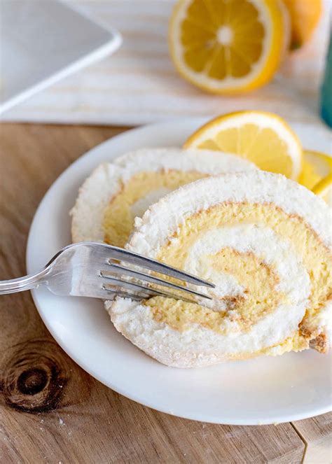 Lemon Angel Food Cake Roll A Heavenly Dessert Southern Plate