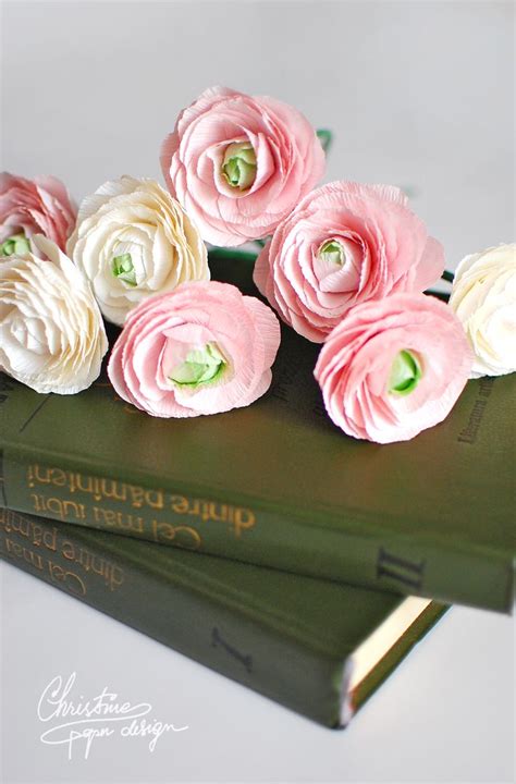 Diy Crepe Paper Flowers Ranunculus Paper Roses Paper Flowers