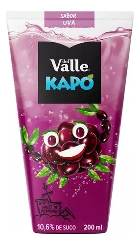 Kit 24 Suco De Uva Kapo Capo Del Valle 200ml Frete grátis